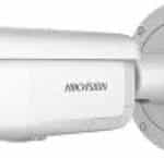 CAMARA IP HIKVISION DS-2CD2643G2-IZS (2.8-12 mm) 340177633 Cámara bullet, resolución 4MP, lente Varifocal, óptica 2.8-12mm, IR 60m, WDR, IP67, IK10, sensibilidad 0.005 Lux, PoE, Acusense, clasificación humano-vehículo, Deep learning, alarma In/Out, audio In/Out, soporta memoria SD.