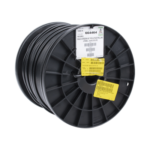 Bobina de 1000 ft ( 305 m ) Cat5e con gel para exterior, color Negro, para aplicaciones en sistemas de redes de datos y cableado estructurado.Uso intemperie.