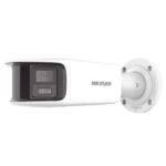 [ PROTECCIÓN ACTIVA ] Bala IP Panorámica 8 Megapixel (4K) / 2 Lentes 4 mm (180°) / Imagen a Color 24/7 (ColorVu) / PoE / WDR 130° / IP67 / ACUSENSE / Luz Estroboscópica y Alarma Audible / 40 mts Luz Blanca / Micro SD