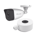 KIT DE CÁMARA + MONTAJE / Bala IP 4 Megapixel / 30 mts IR / Exterior IP67 / PoE / WDR 120 dB / Lente 2.8 mm / H.265+